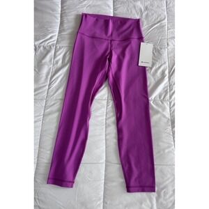New Lululemon Align HR Pant 25" Size 8 Legging Pant POW Pink , Nulu, NWT